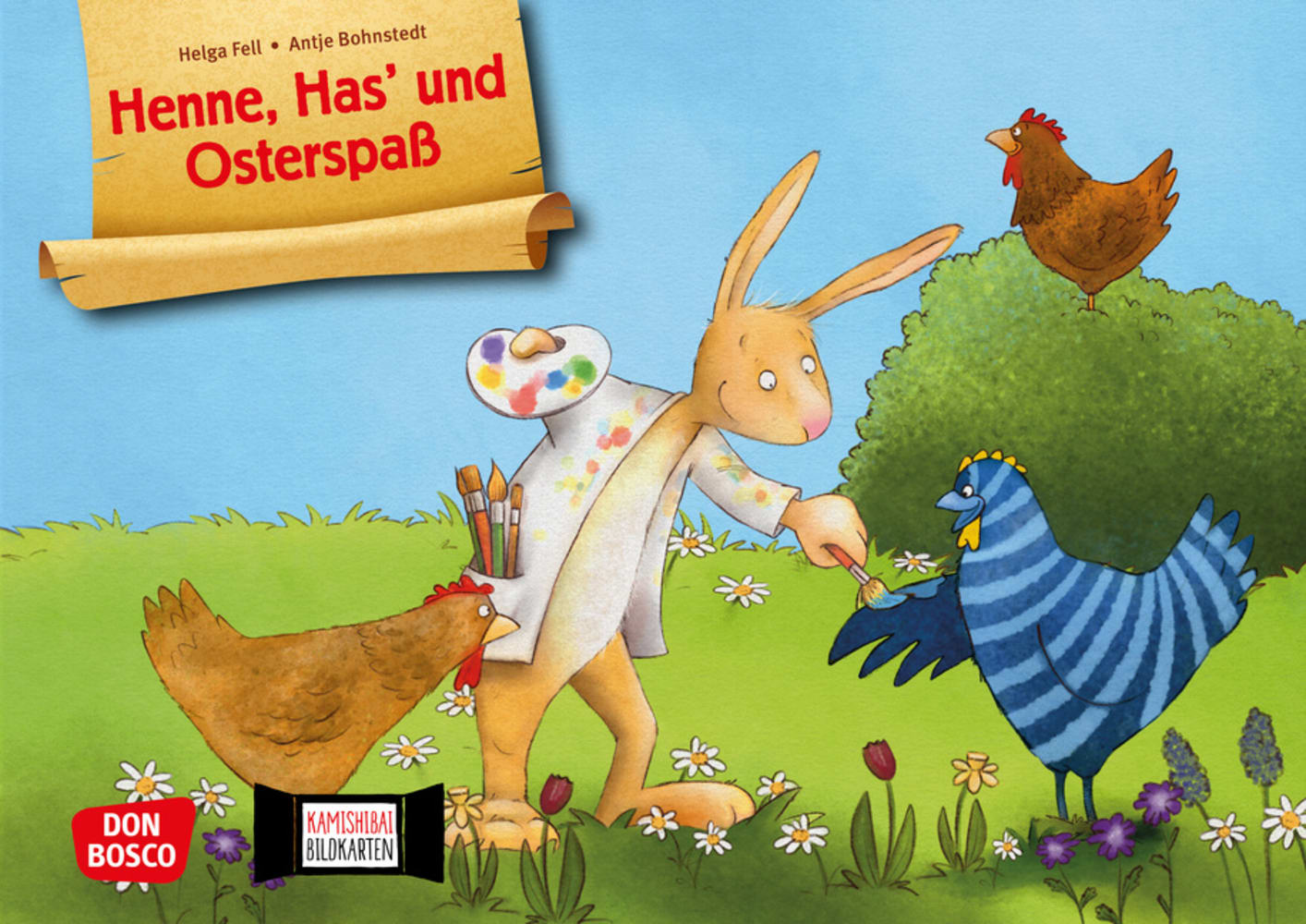 Kamishibai Bildkartenset - Henne, Has' und Osterspaß, 3 bis 8 Jahre