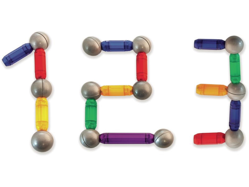 Magnetisches Bauspiel transparent, 36 Teile, Magnetismus entdecken, ab 3 Jahren
