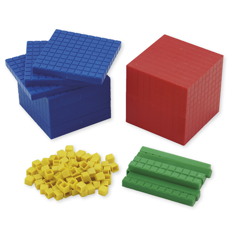 Dienes-Dezimal-Rechensatz Klassensatz, 184-tlg., im Karton