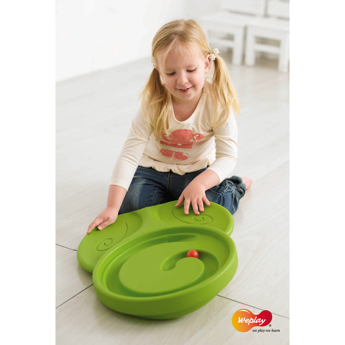 Putt Putt Balance Board, Ballspirale mit transparentem Deckel, 52 x 40 cm, ab 3 Jahre
