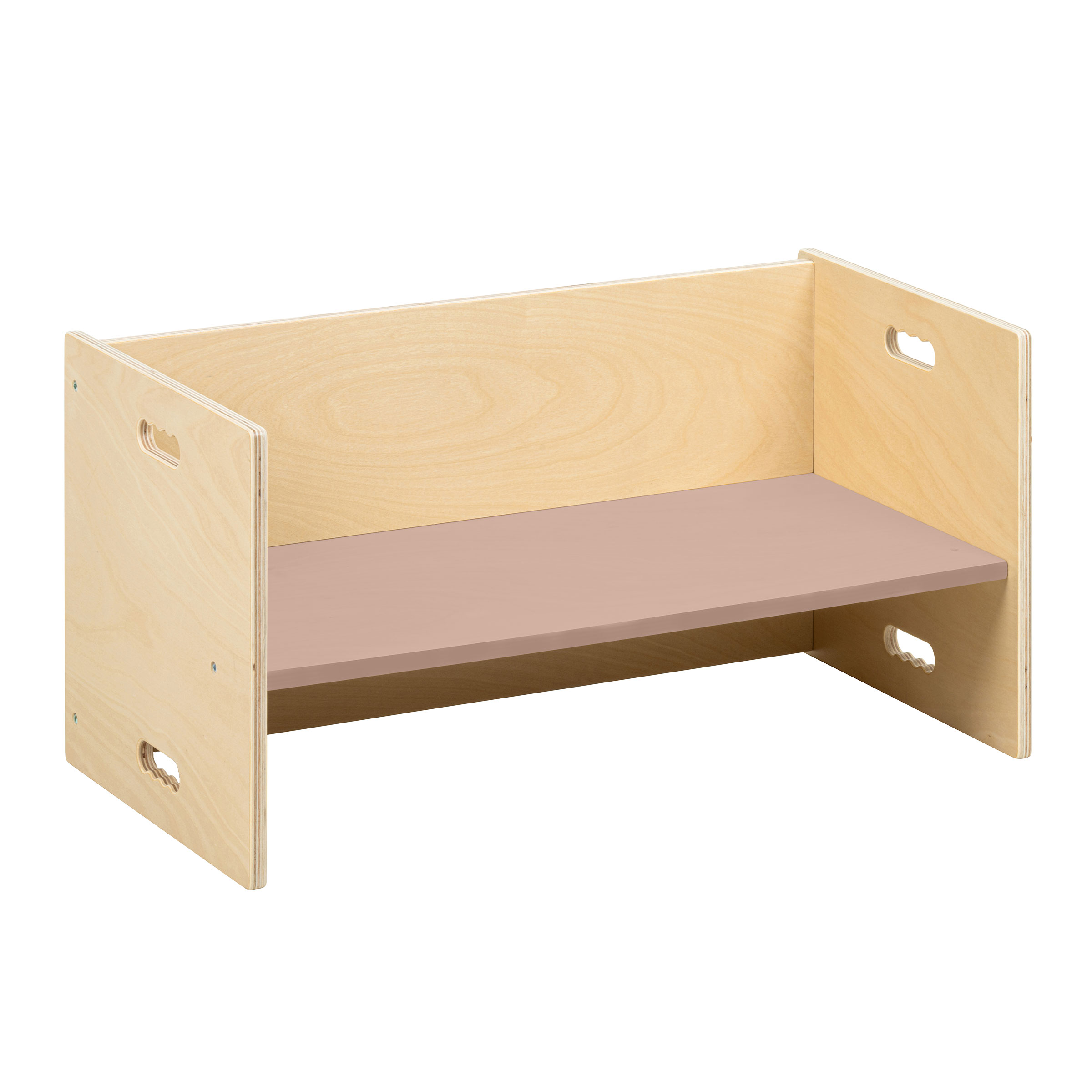 Kubenbank 72 x 36 cm, Altrosa – Sitzbank und Tisch