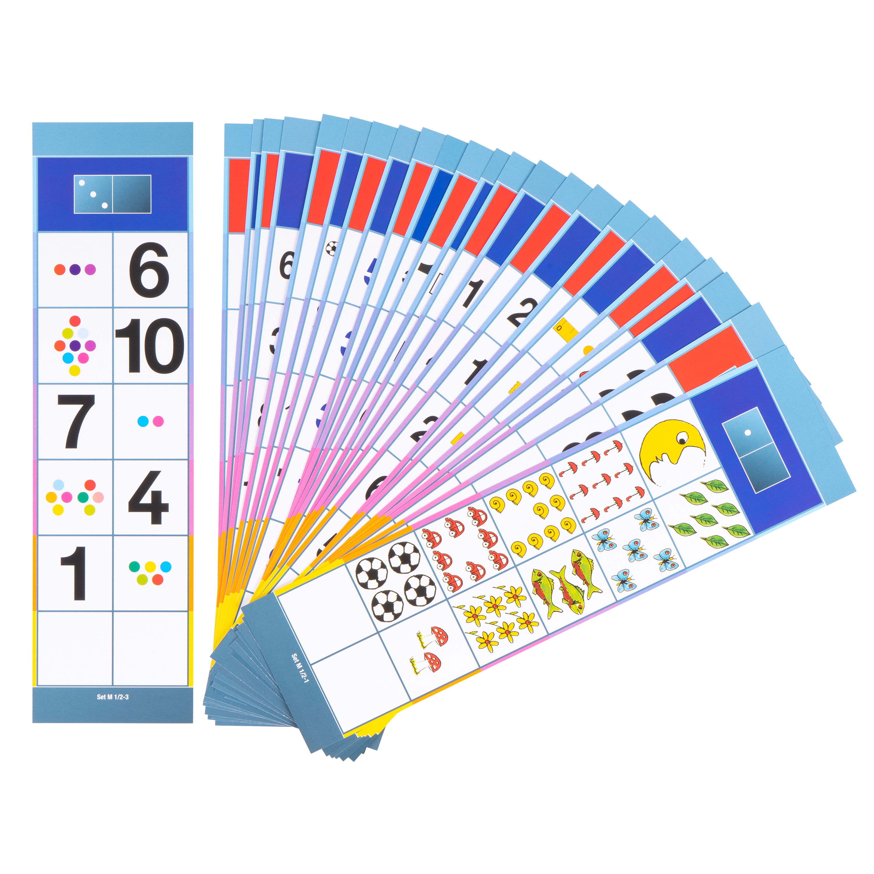 Lernkarten, Flocards Grundschule, Mathematik M2, Zählen, Vergleichen, Addieren, Subtrahieren, 24-teilig
