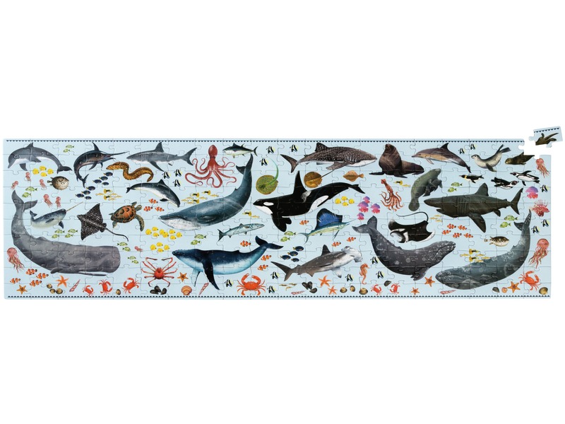Puzzle Bedrohte Tiere Ozean zum Artenschutz, ab 6 Jahren