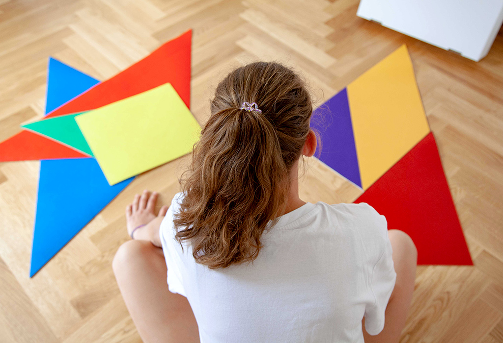 Legeteppich Tangram