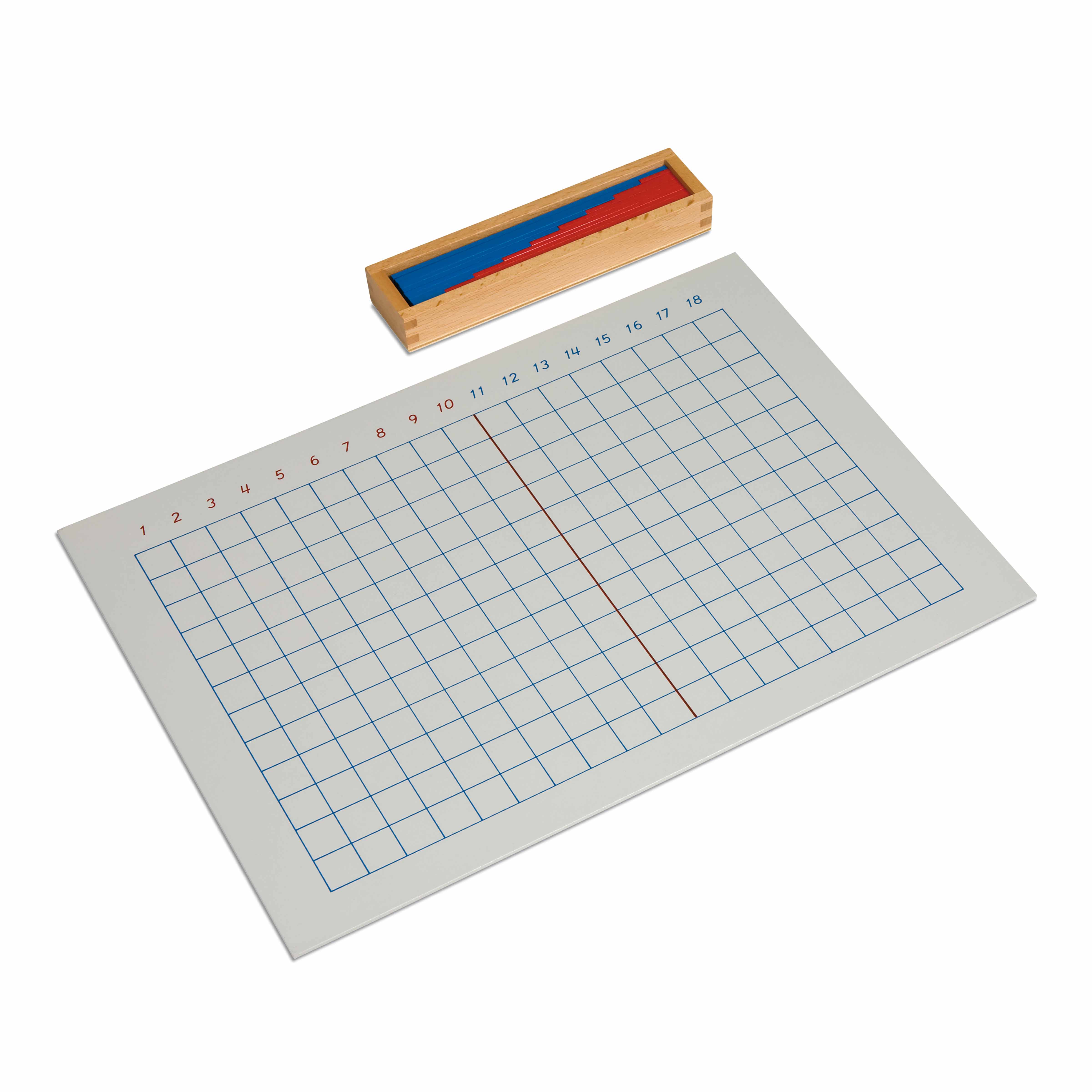 Streifenbrett zur Addition - Montessori Mathematik