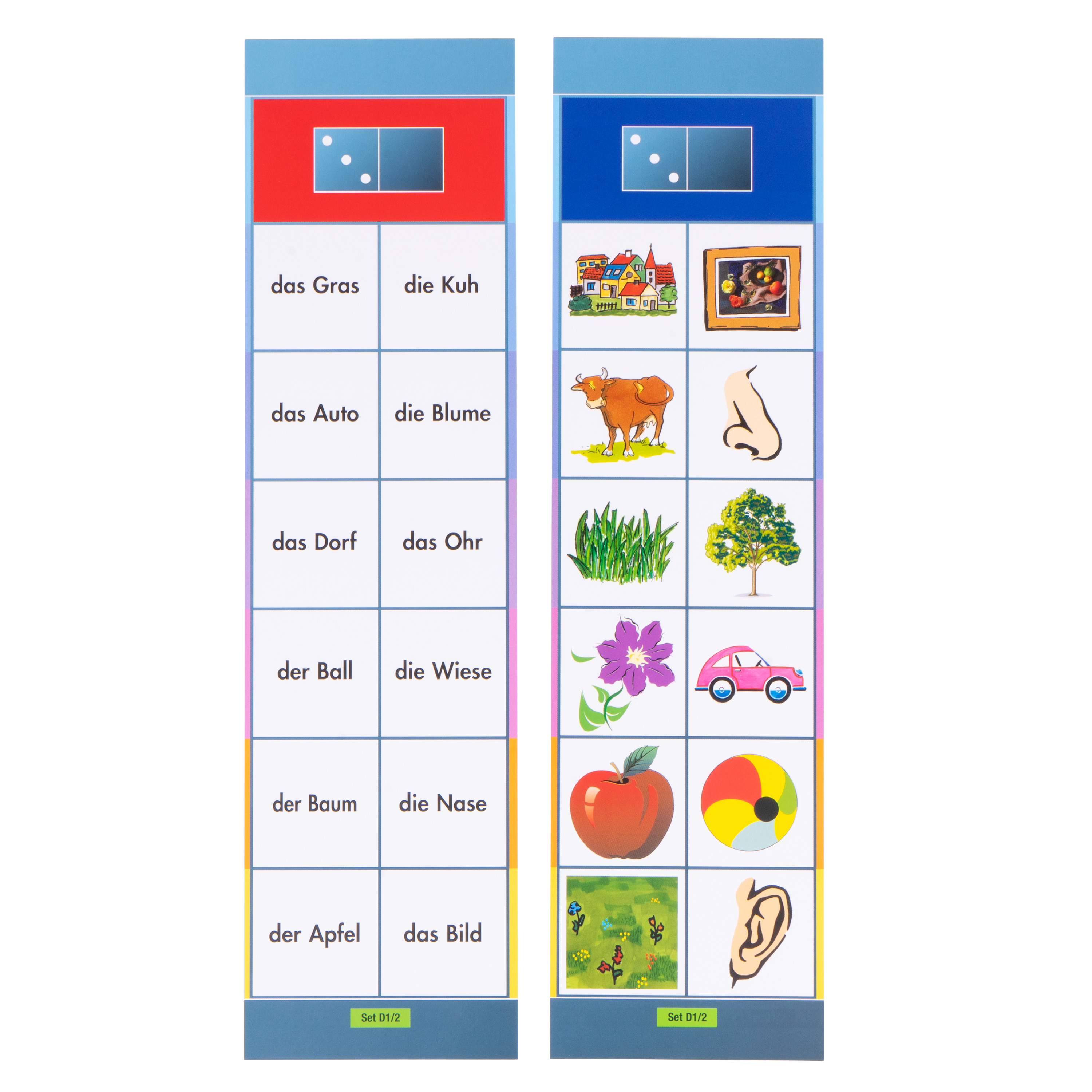 Lernkarten, Flocards Grundschule, Deutsch D2, Grundwortschatz, 24-teilig