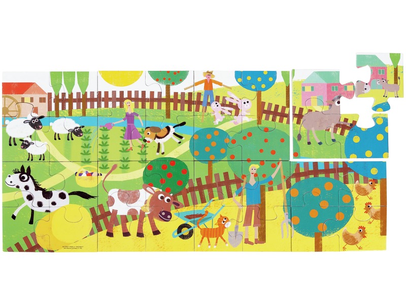 Puzzle 8-in-1 Bauernhof, Wendepuzzle aus Pappe, ab 2 Jahren