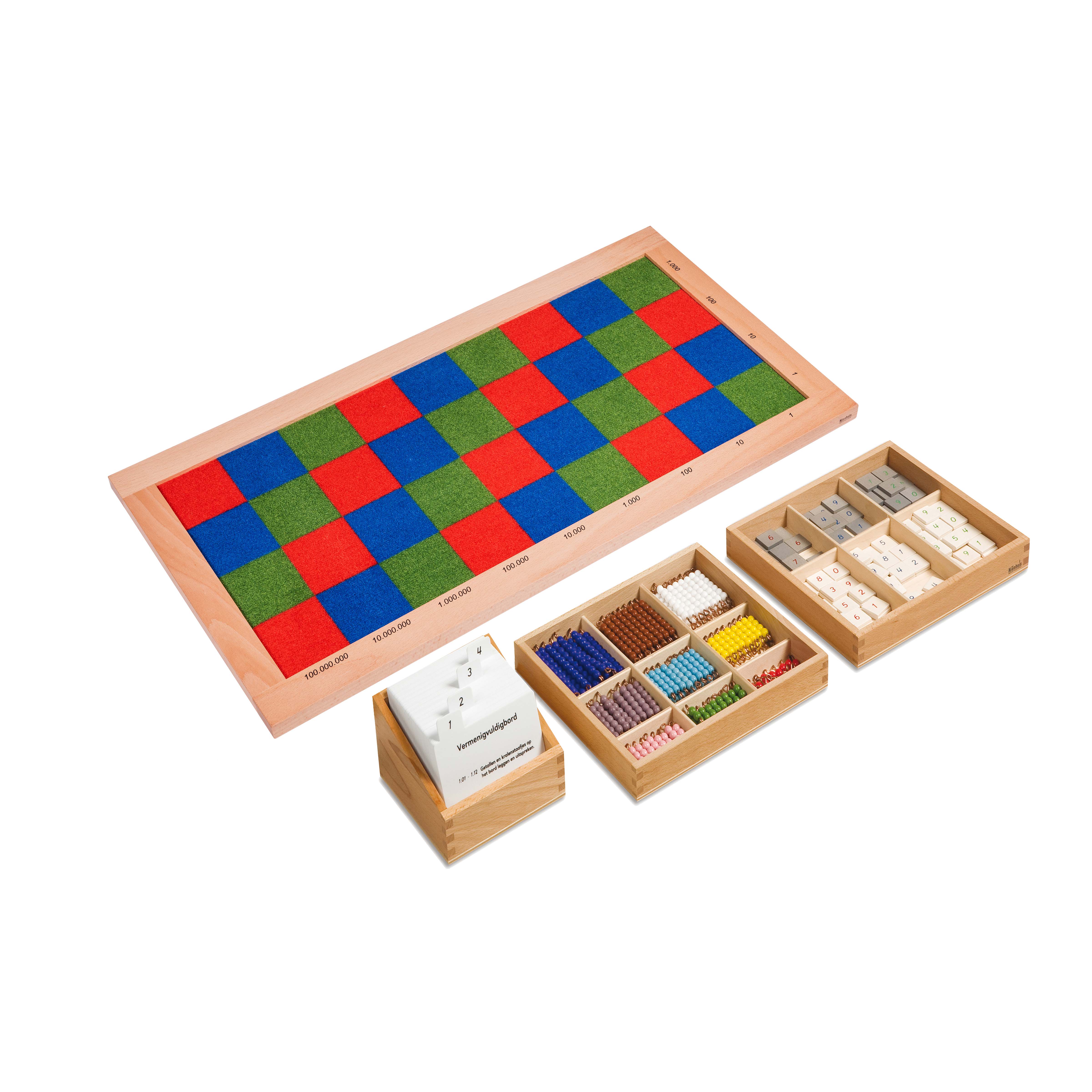 Großes Multiplikationsbrett - Montessori Mathematik