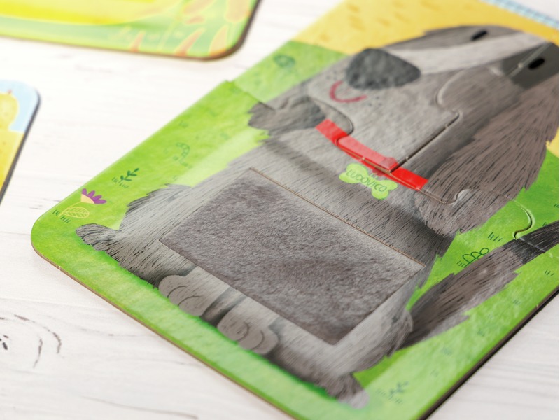 Tastpuzzles Bauernhoftiere mit fühlbaren Texturen, ab 2 Jahren