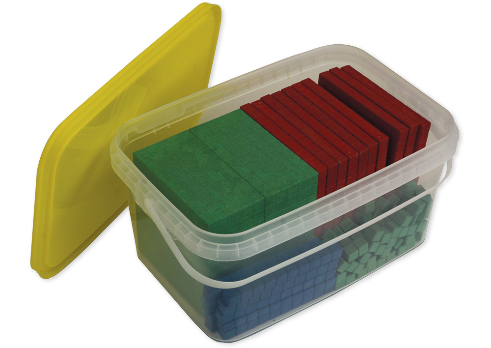 Montessori Dienes-Grundsortiment, 121-tlg., RE-Wood, in Stapel-Box