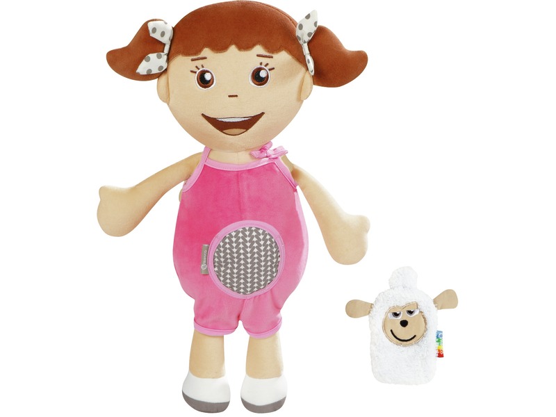 Emotionspuppe Baby Camille aus Stoff mit Kuscheltier, ab 0 Jahren