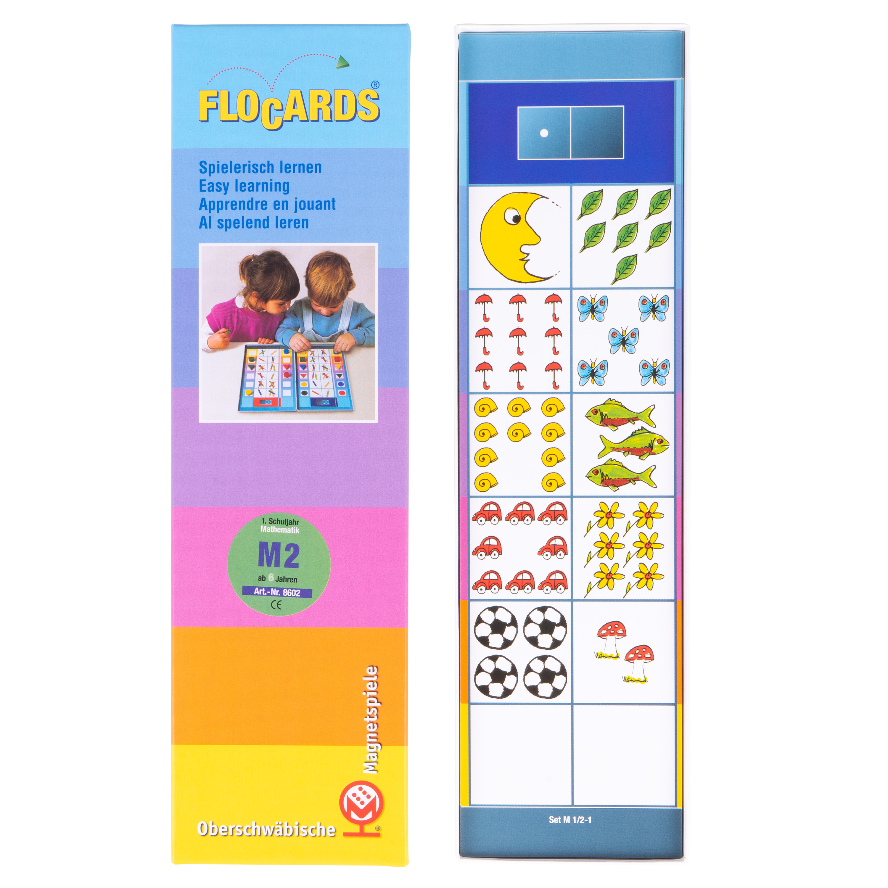 Lernkarten, Flocards Grundschule, Mathematik M2, Zählen, Vergleichen, Addieren, Subtrahieren, 24-teilig