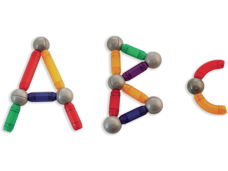 Magnetisches Bauspiel transparent, 36 Teile, Magnetismus entdecken, ab 3 Jahren