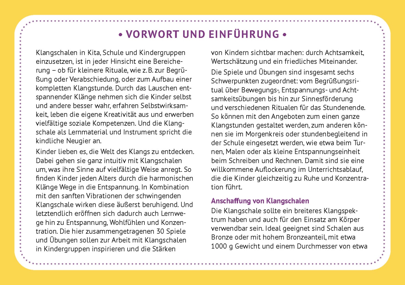 30 Klangschalenspiele für Entspannung und Körperwahrnehmung, 4-10 Jahre