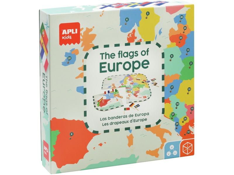 Puzzle Flaggen Europas mit 45 Flaggen, ab 5 Jahren