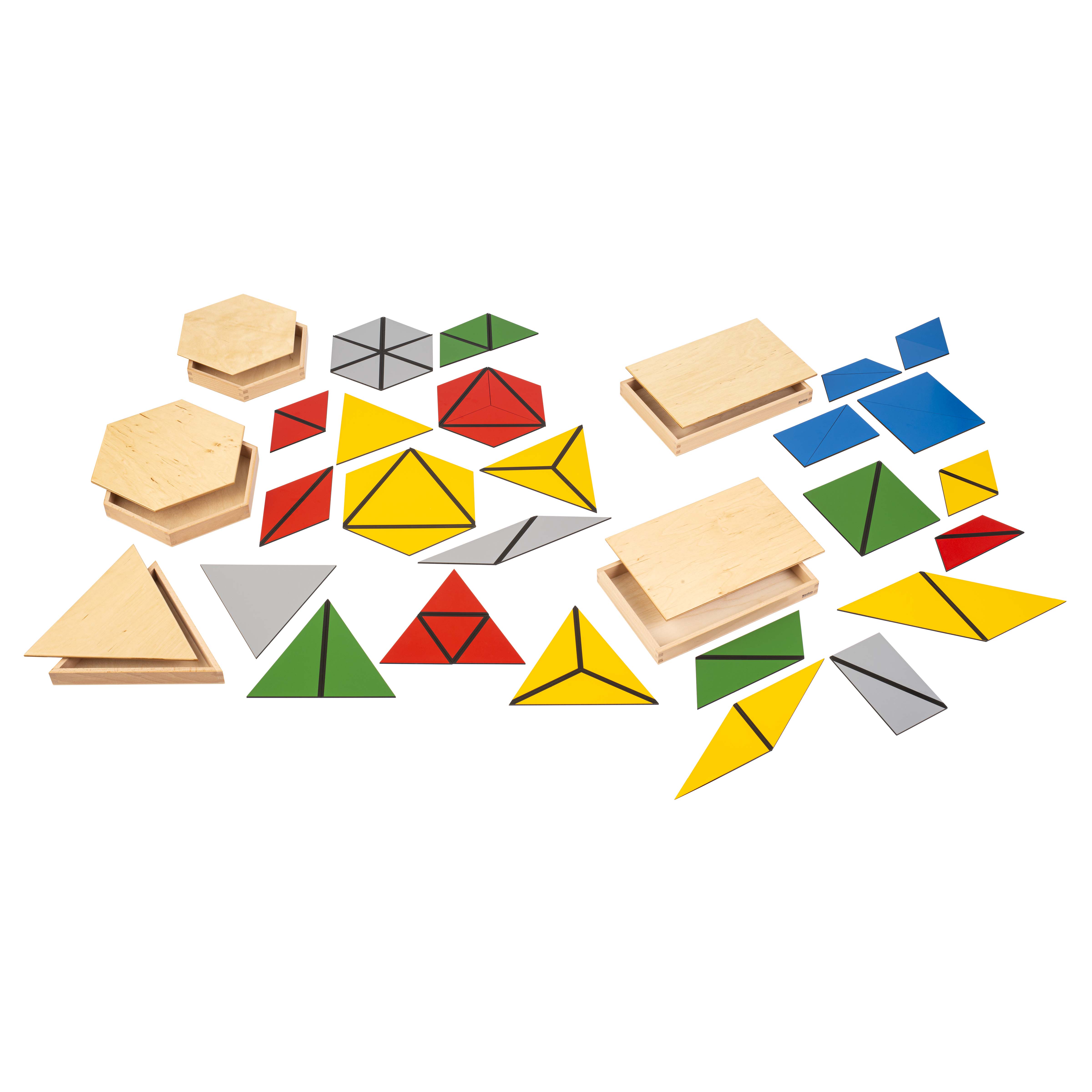 Konstruktive Dreiecke - Montessori Sinnesmaterial