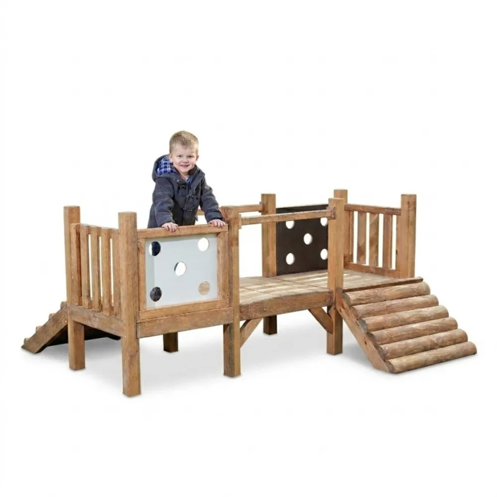 Kletterpodest für Kleinkinder, aus Holz, Outdoor