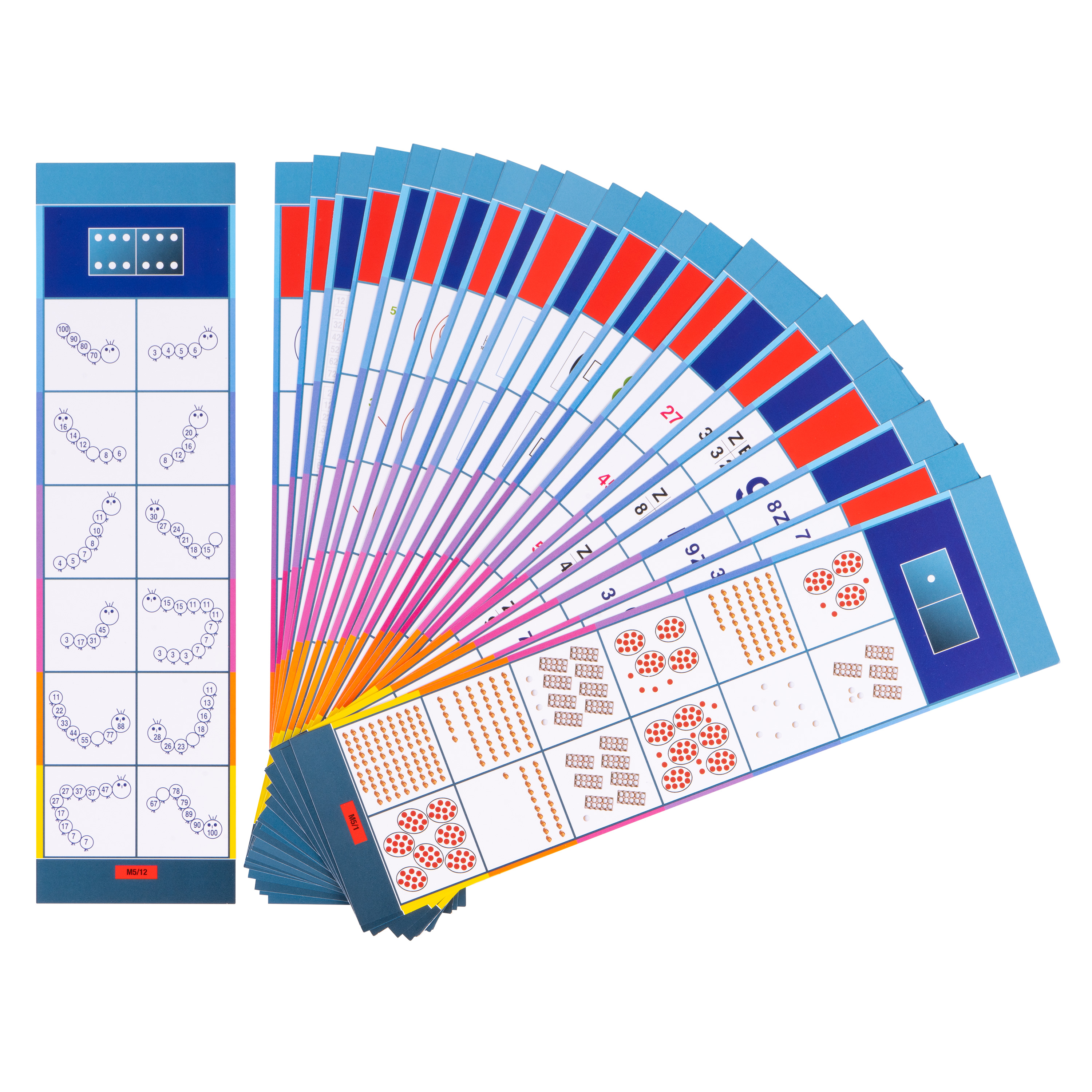 Lernkarten, Flocards Grundschule, Mathematik M5, Zahlenraum 100: Addition und Subtraktion, 24-teilig