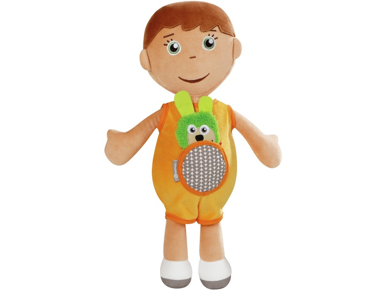 Stoffpuppe Emotion Baby Victor mit Kuscheltier zum Thema Gefühle, ab 0 Jahren