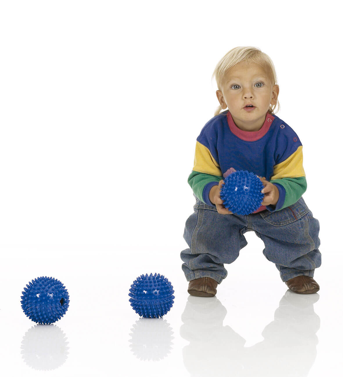 Klangball TOGU mit Noppen, Ø 10 cm, blau
