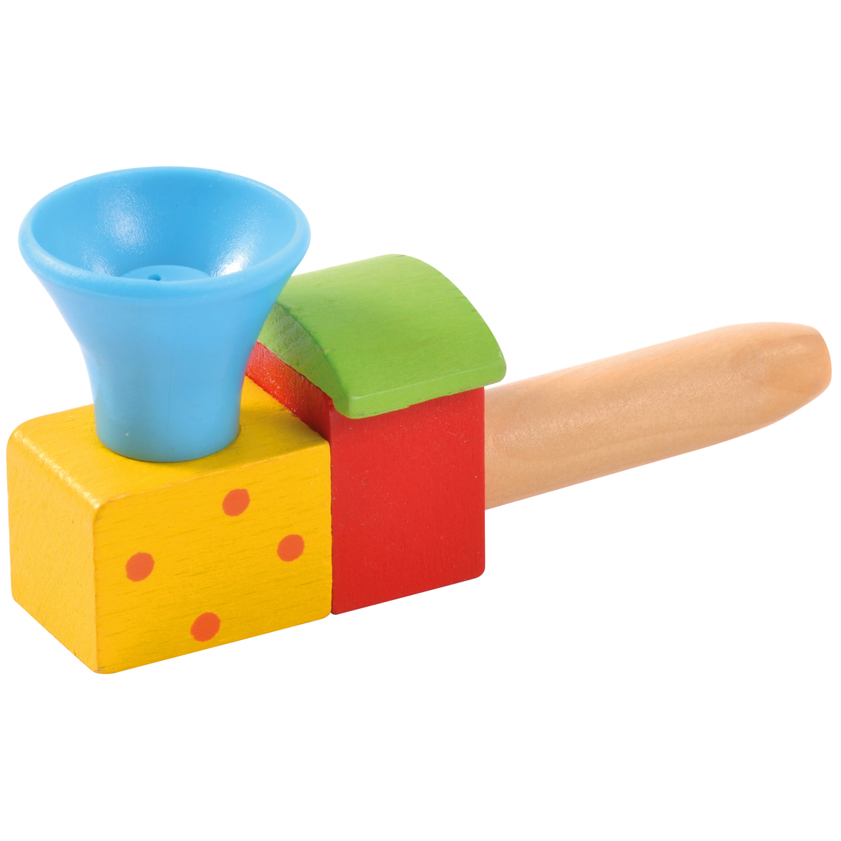 Blasespiel Lokomotive bunt, Ball Ø 3,5 cm, Mundmotorik Training, ab 3 Jahren