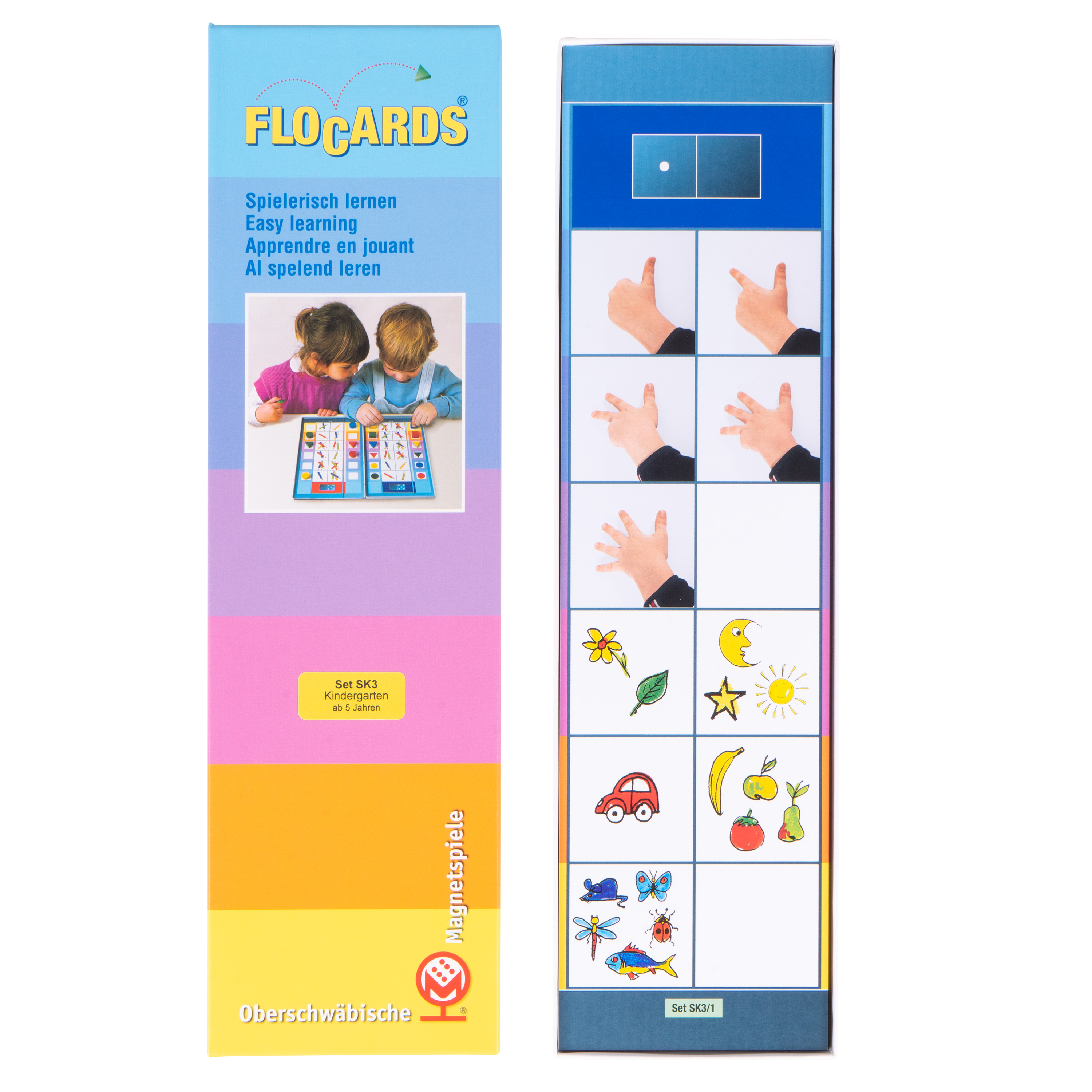Lernkarten, Flocards Vorschule SK3, Zählen und Zahlen, 24-teilig