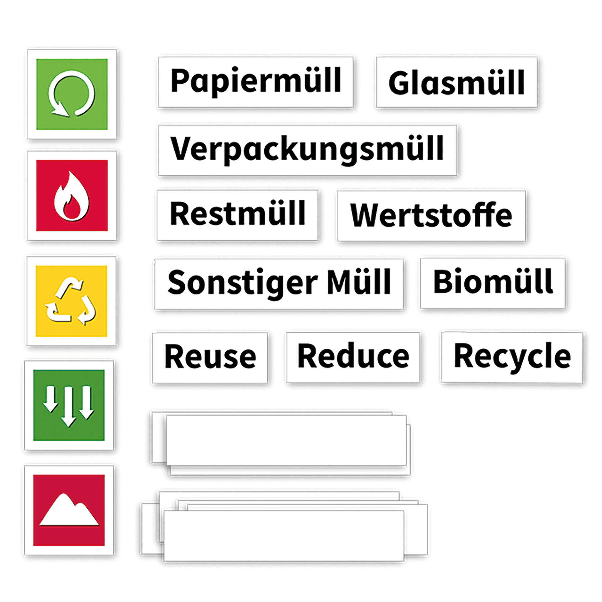 Magnetbilder Müll vermeiden, Müll trennen & Abfallpyramide, 79-tlg.