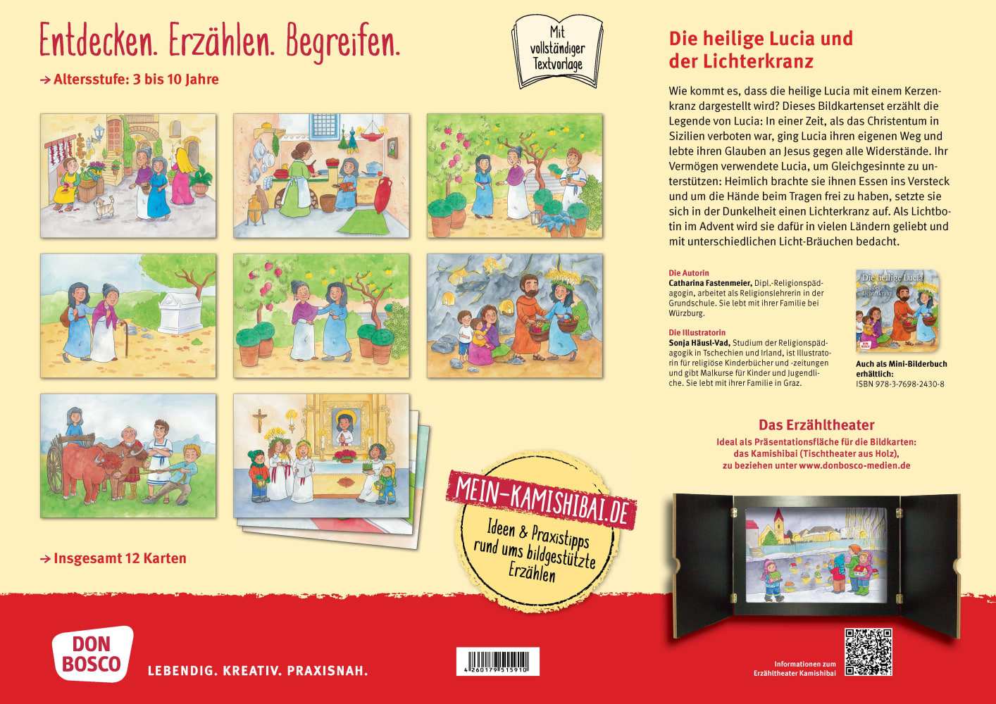 Kamishibai Bildkartenset - Die heilige Lucia und der Lichterkranz, 3 bis 10 Jahre