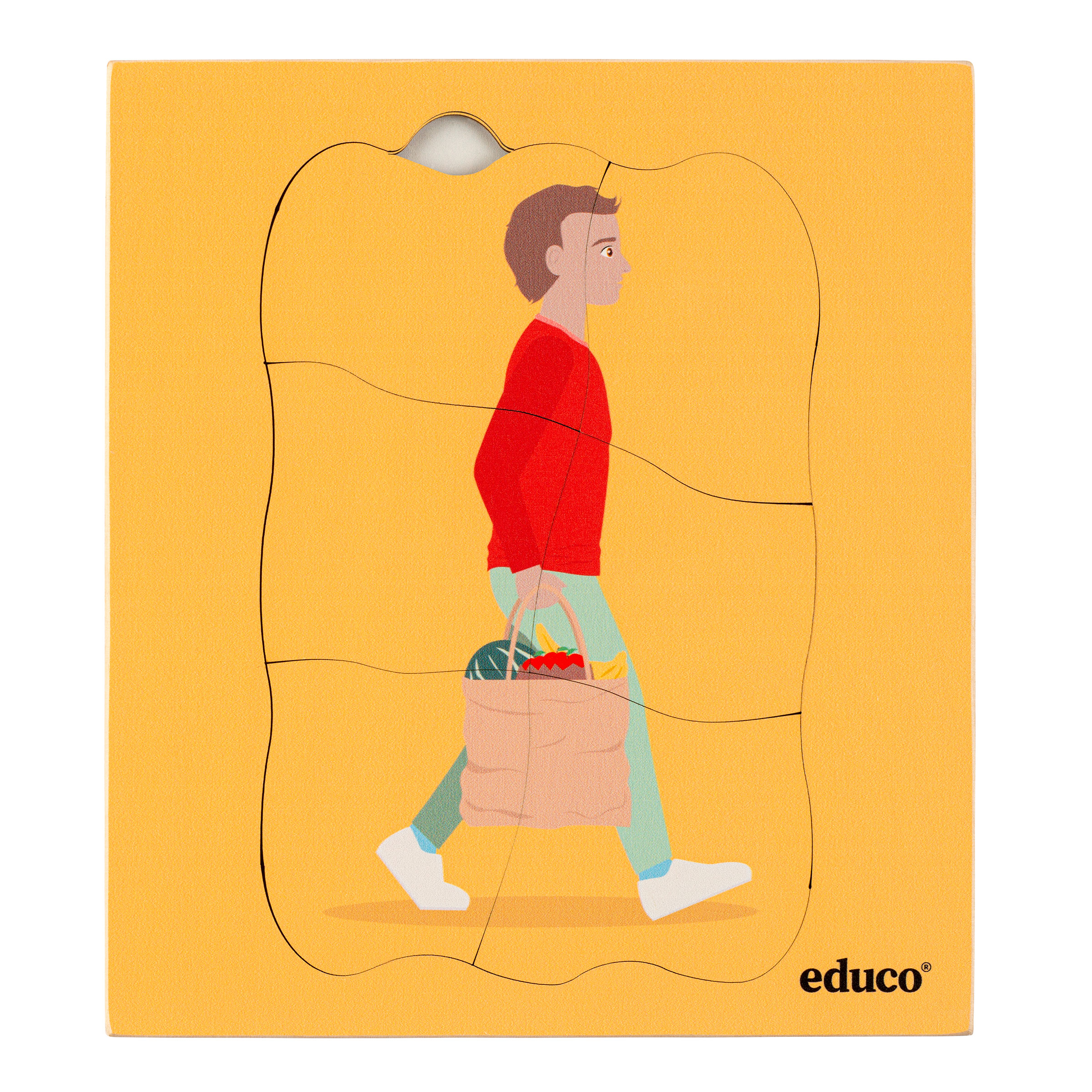 Evolution Menschheit – Schichtenpuzzle aus Holz, 24 Teile