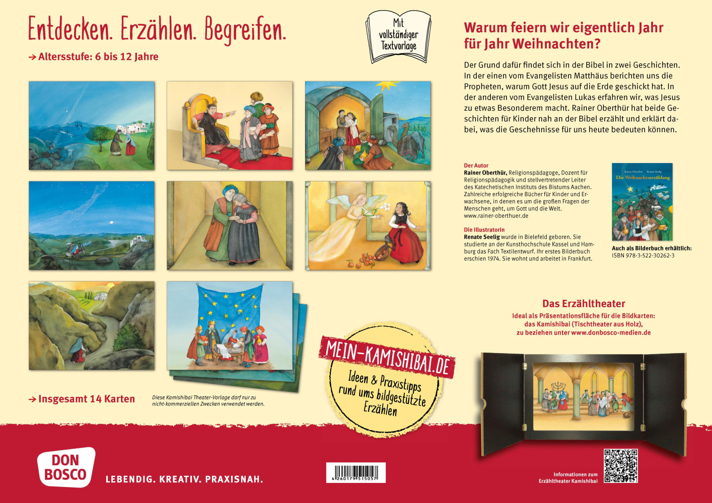 Kamishibai Bildkartenset - Die Weihnachtserzählung, 6-12 Jahre