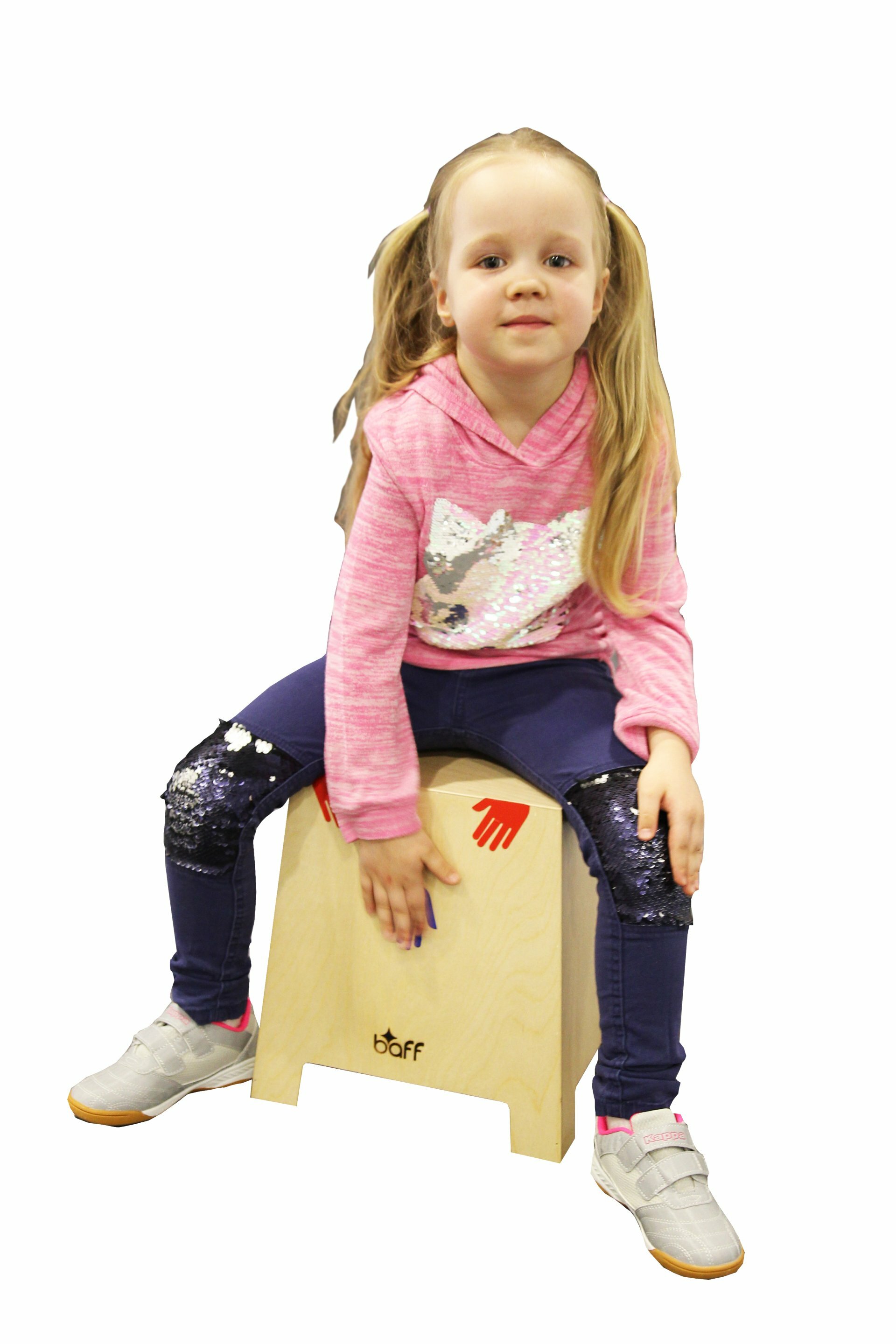 Stapelbare Cajon junior 34 cm natur, ab 4 Jahre