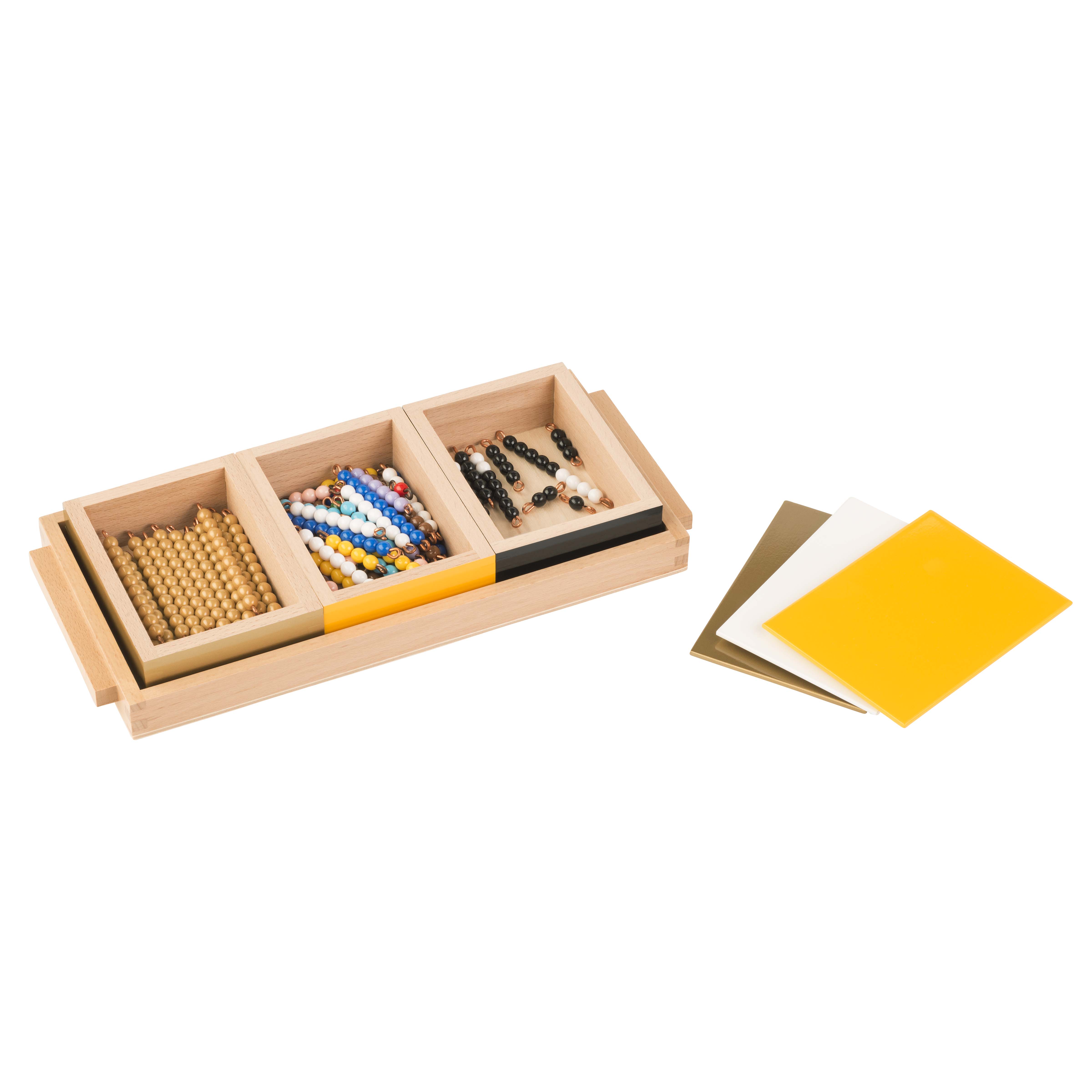Schlangenspiel zur Multiplikation: Lose Perlen (Kunststoff) - Montessori Mathematik