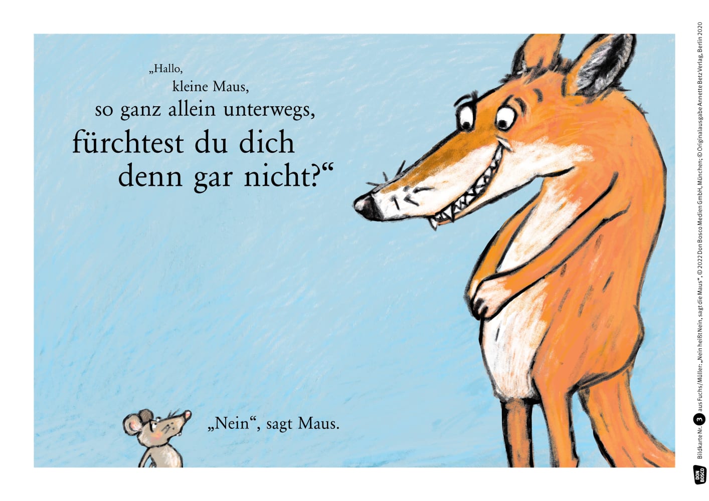 Nein heißt nein, sagt die Maus. Kamishibai Bildkartenset, 4-8 Jahre