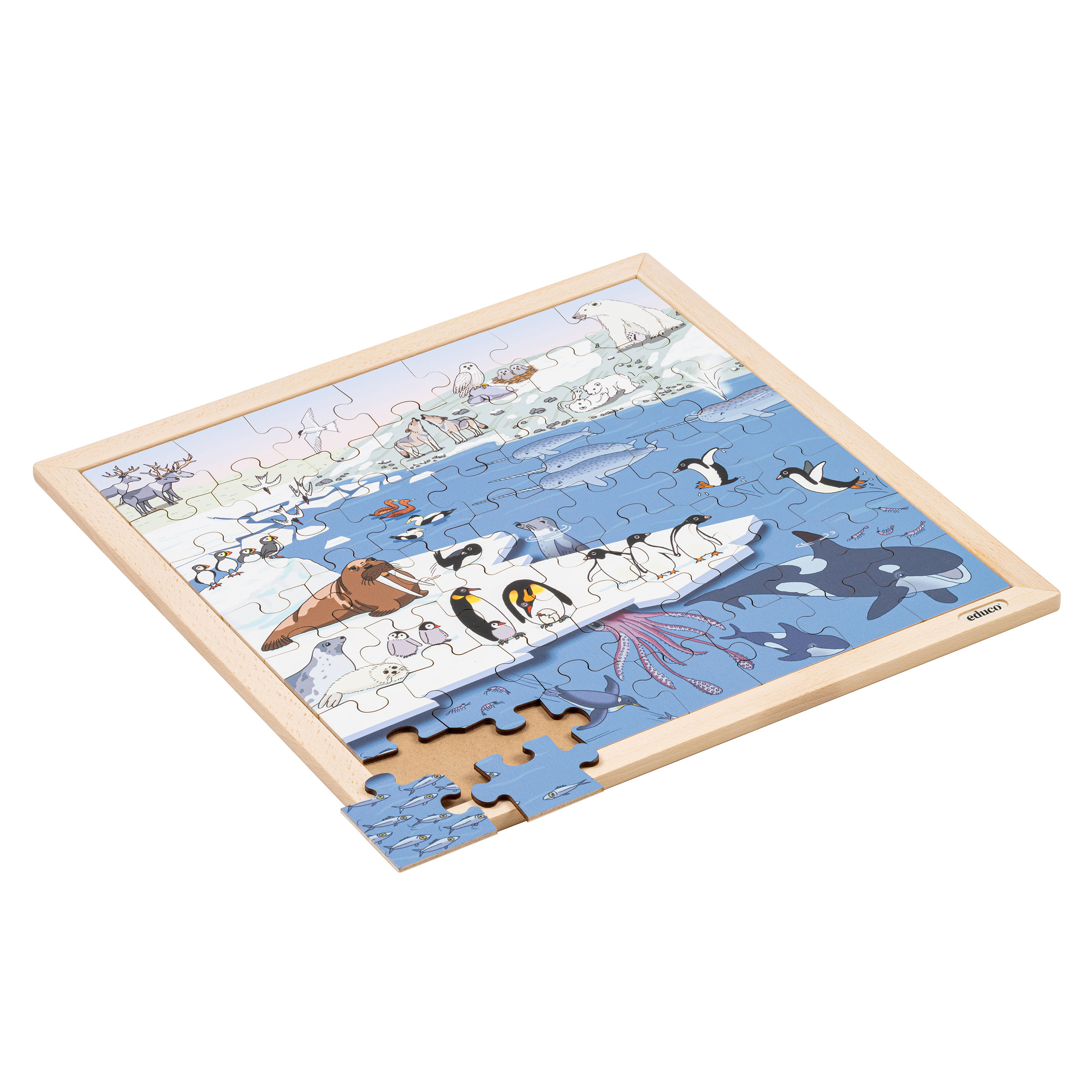 Lebensräume Sammelpaket – 4 Tier-Holzpuzzles, ab 4 Jahre