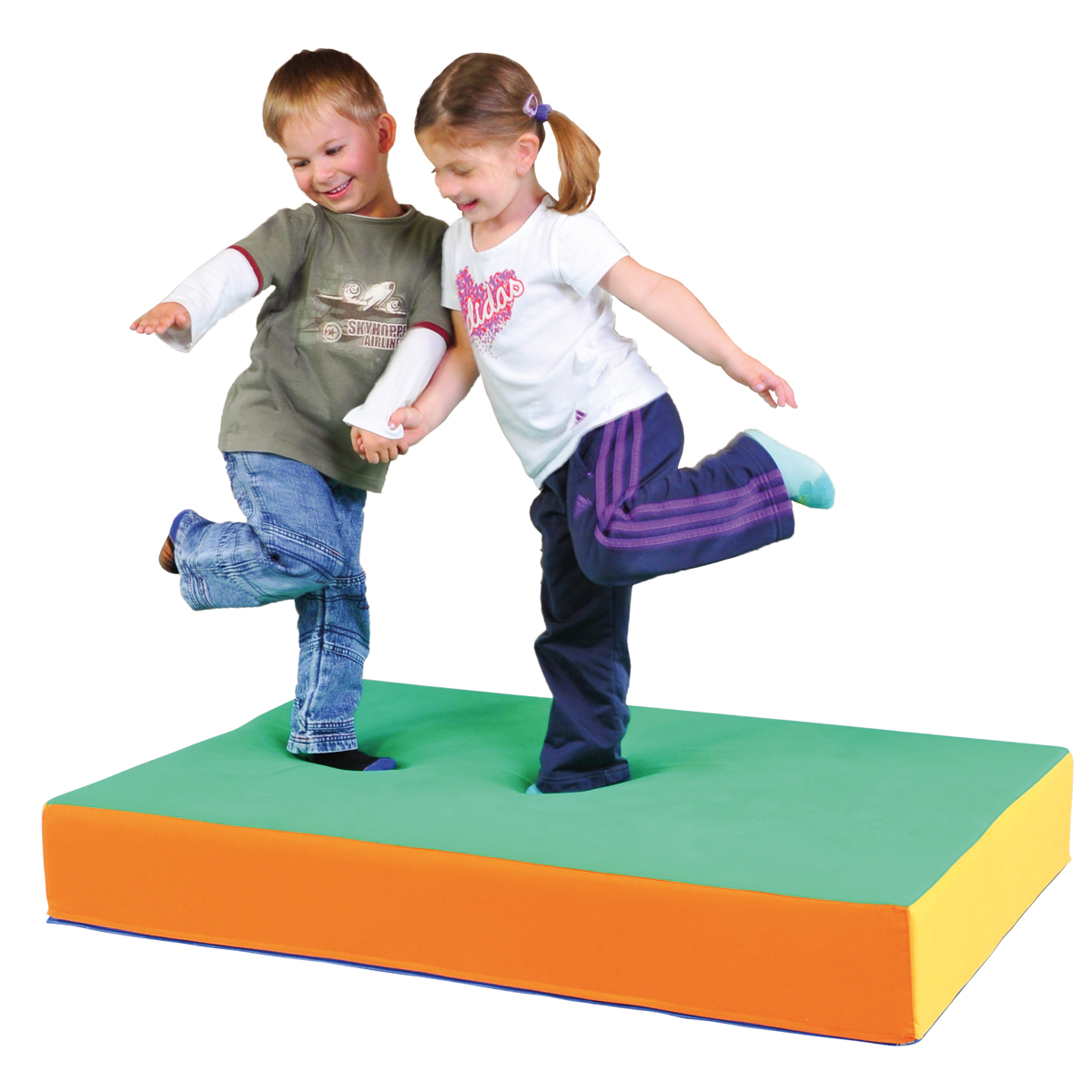 Hüpfpolster 113 x 75 x 17 cm, Federkern, trampolinartiger Hüpfeffekt, bis 70 kg