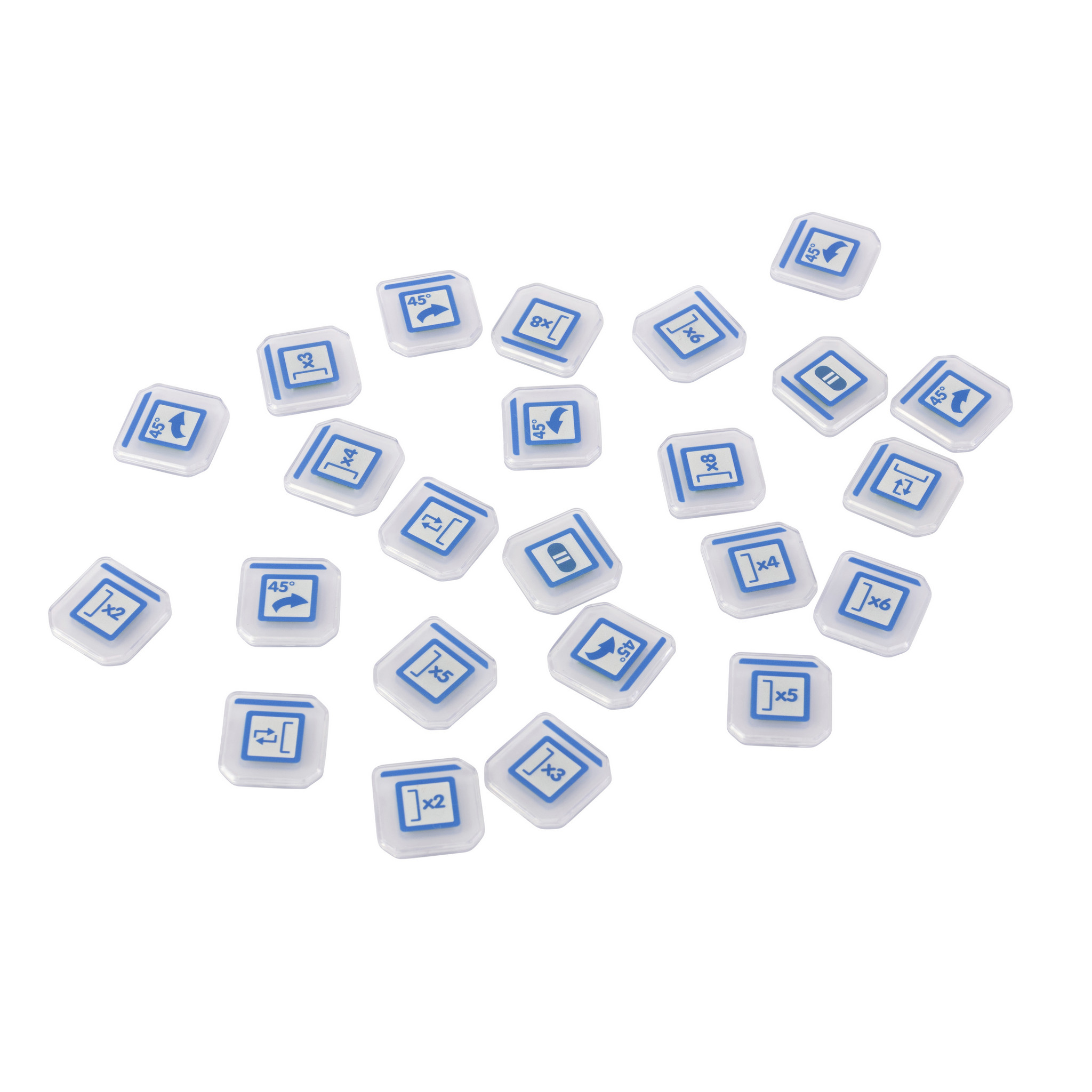 Blue-Bot, Plättchen Erweiterungsset für Programmierleiste Pro, TacTile Reader Pro