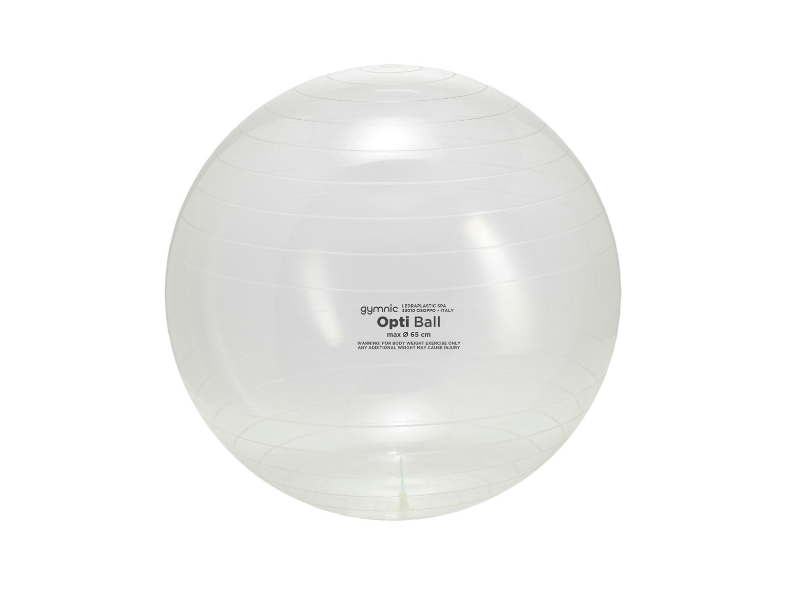 Gymnastikball Gymnic Opti Ball, Ø 65 cm, transparent