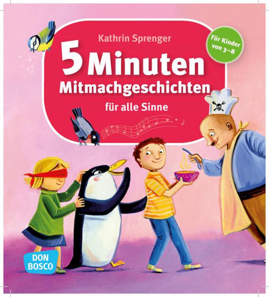5-Minuten-Mitmachgeschichten für alle Sinne, Buch, 3-8 Jahre