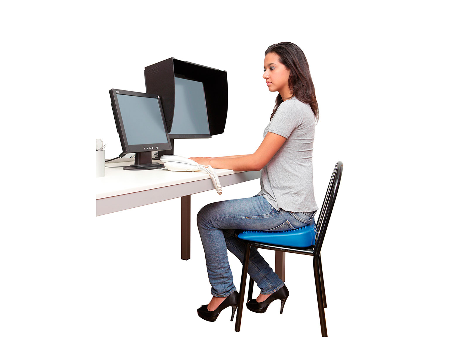 Keilkissen Gymnic Movin' Sit, 36 cm, blau