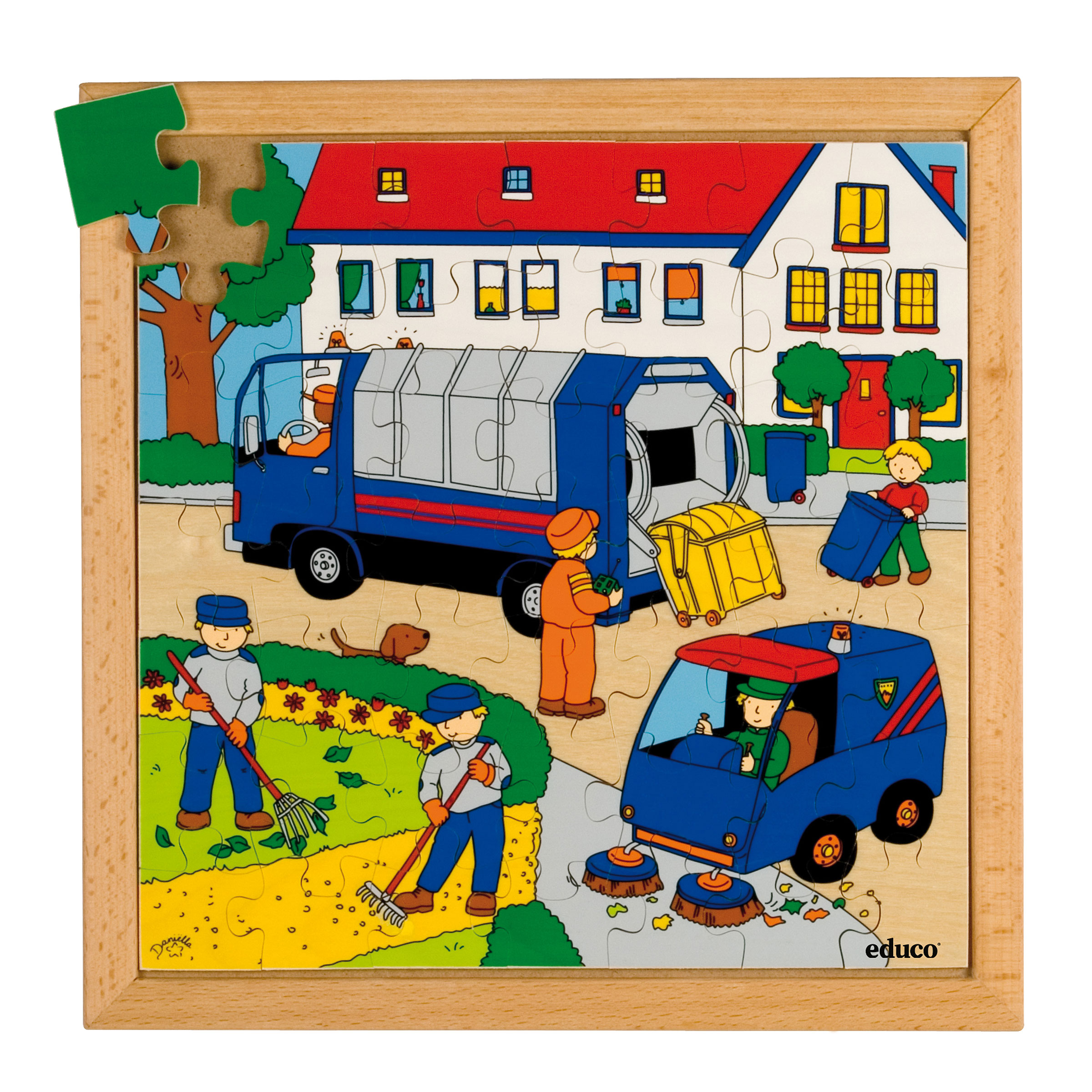 Thema-Puzzle Müllabfuhr, 49 Teile, ab 5 Jahre