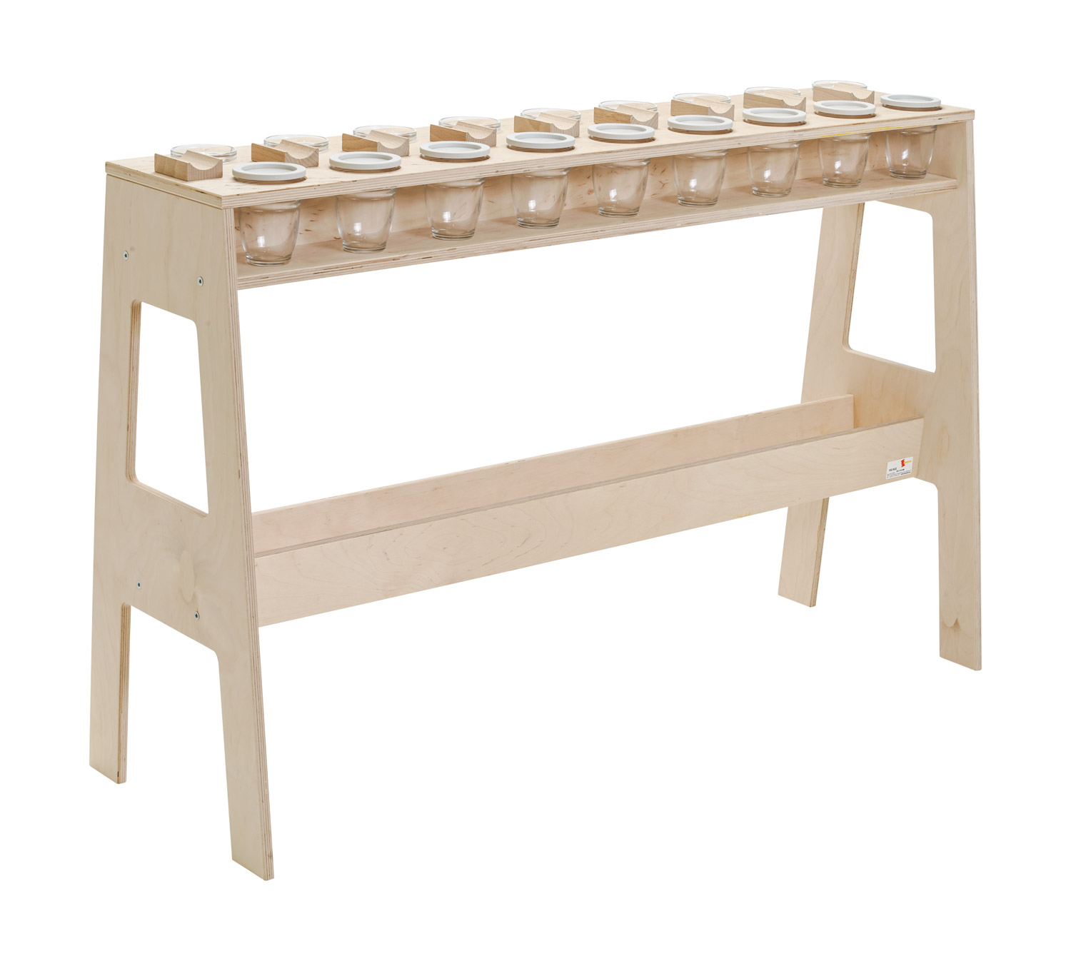 Farbpalettentisch, Gesamthöhe 76 cm
