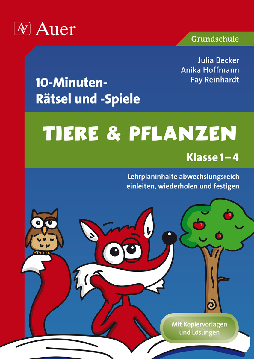 10-Minuten-Rätsel und -Spiele Tiere & Pflanzen, Buch, 1. bis 4. Klasse