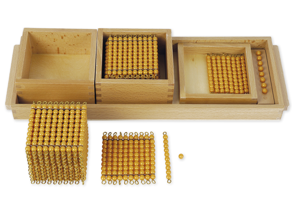Montessori Einführung in das Dezimalsystem (Neunerspiel)