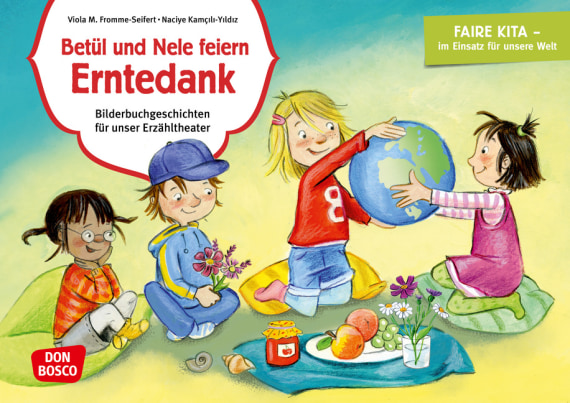 Kamishibai Bildkartenset - Betül und Nele feiern Erntedank, 4-7 Jahre