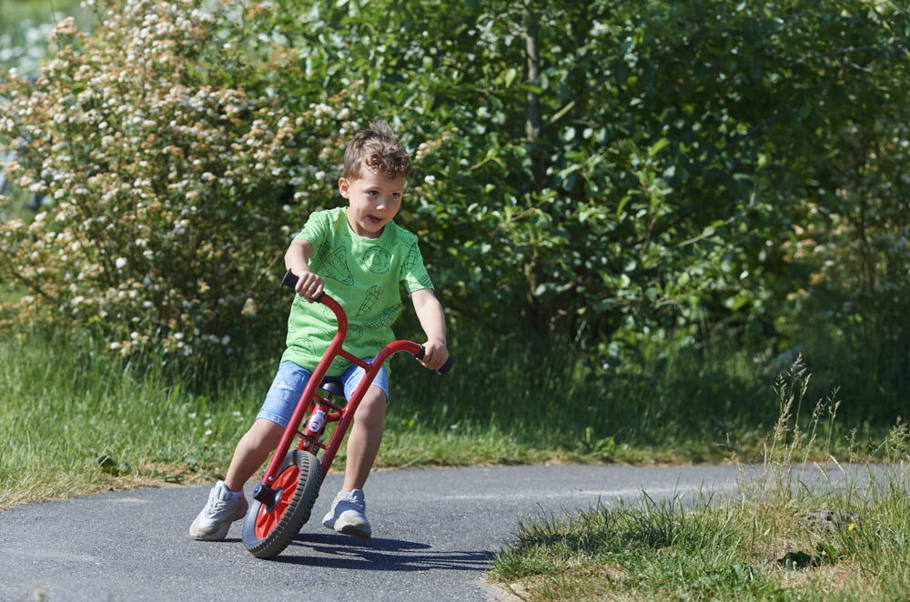Winther Laufrad mit zwei Rädern und tiefem Einstieg, BikeRunner, rot, 4-7 Jahre, VIKING Kinderfahrzeug