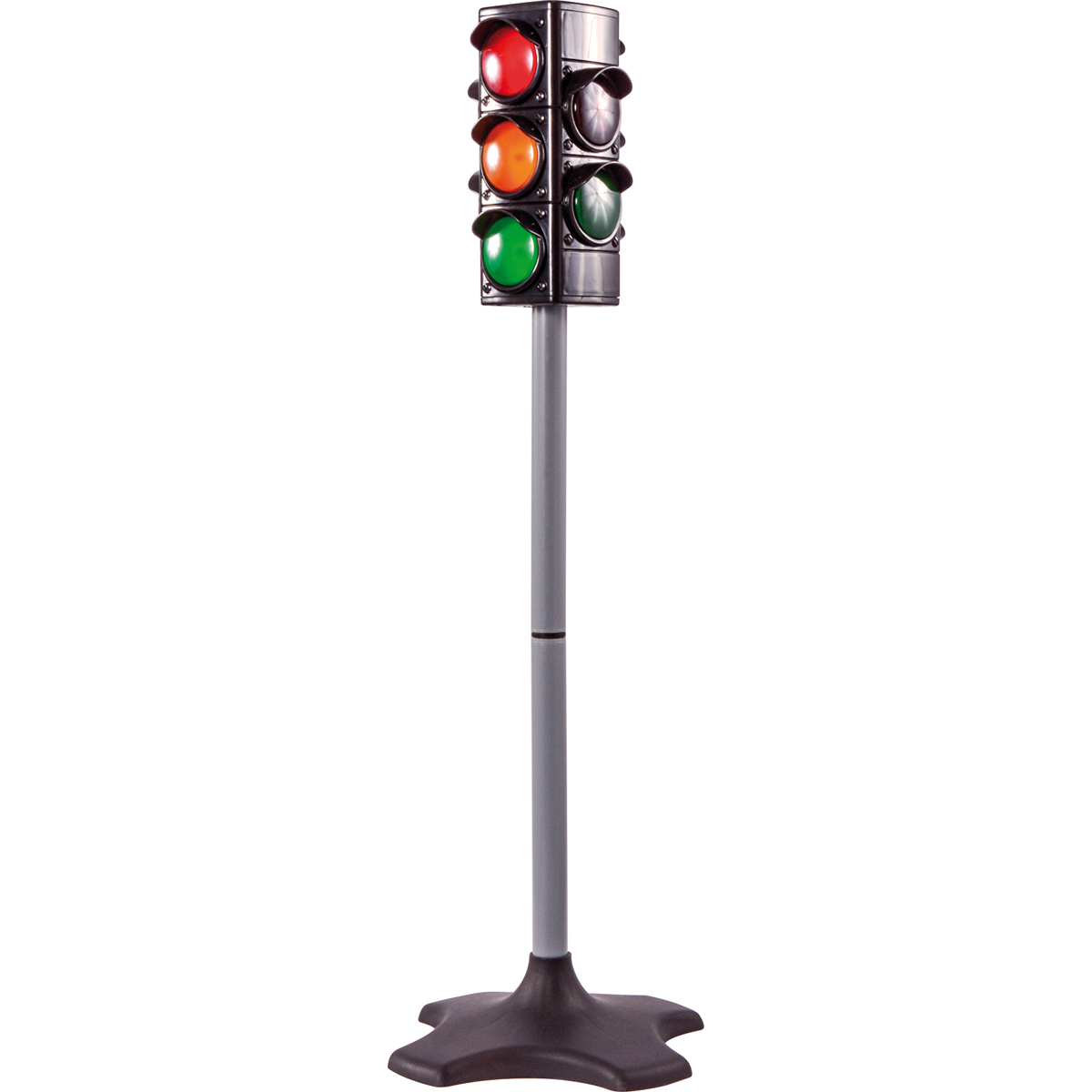 Verkehrsampel batteriebetrieben, 25 x 25 x 74 cm, Leucht und Tonsignal, ab 3 Jahre