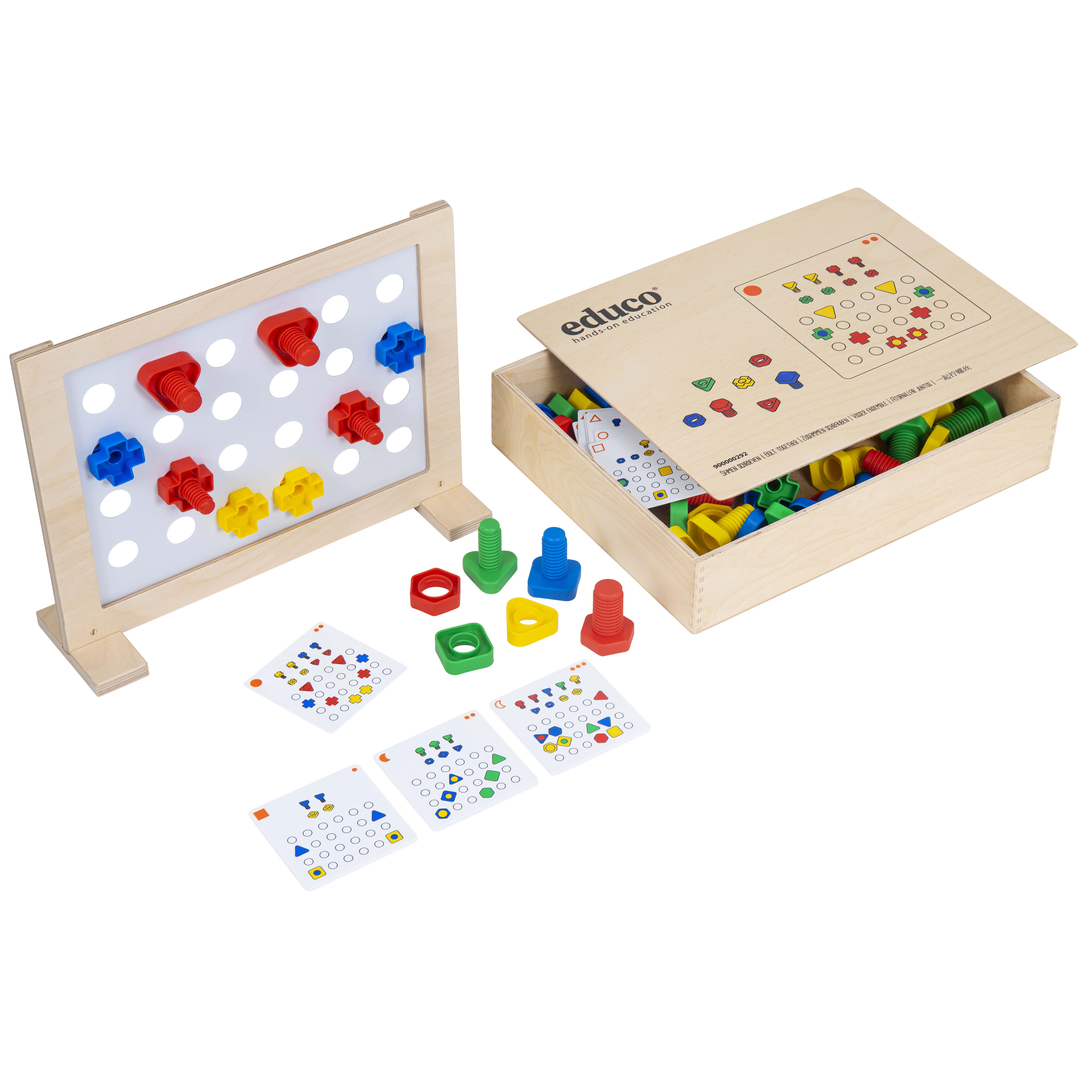 Zusammen Schrauben – Kooperationsspiel aus Holz, ab 3 Jahre