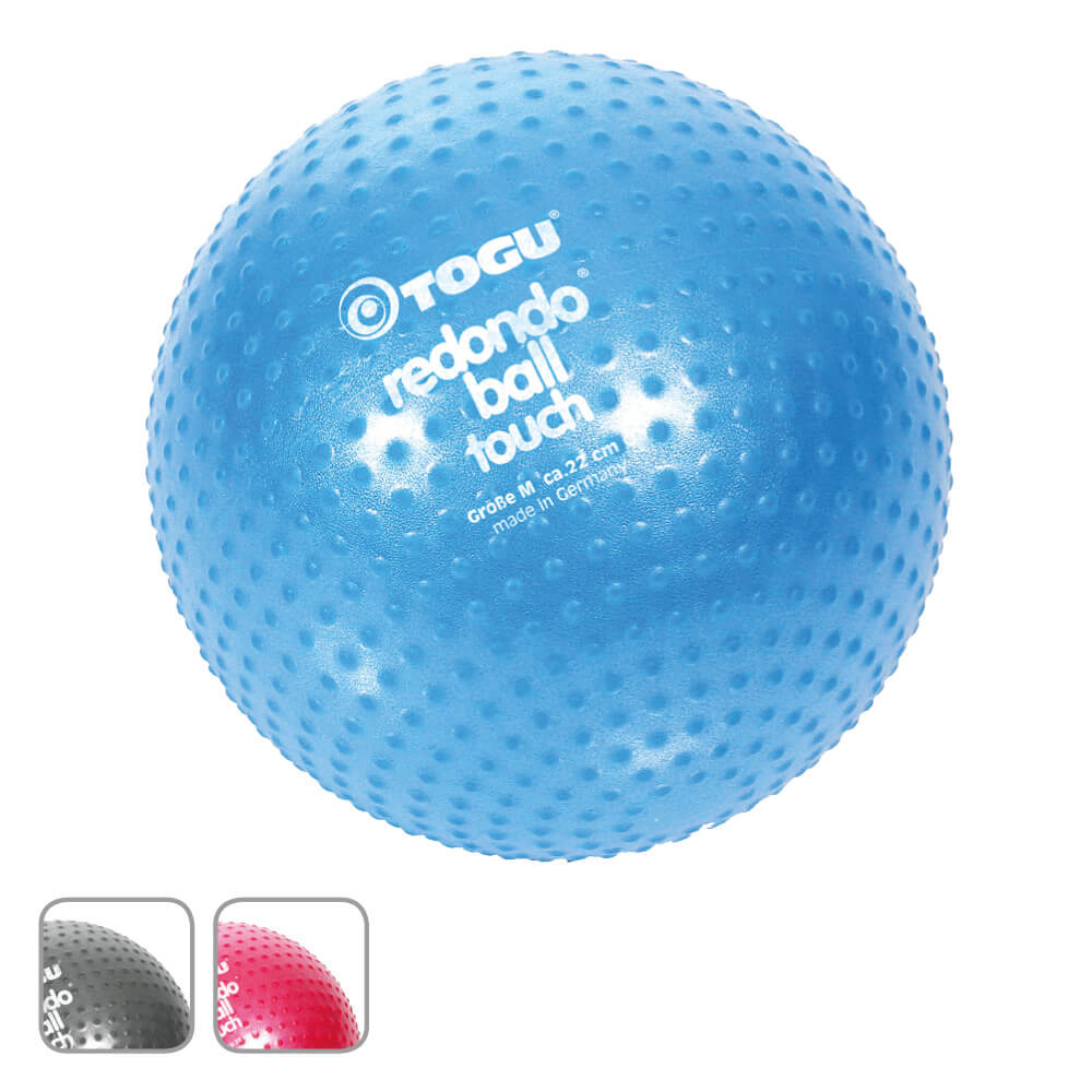 Pilatesball TOGU Redondo Ball Touch, Ø 22 cm, blau