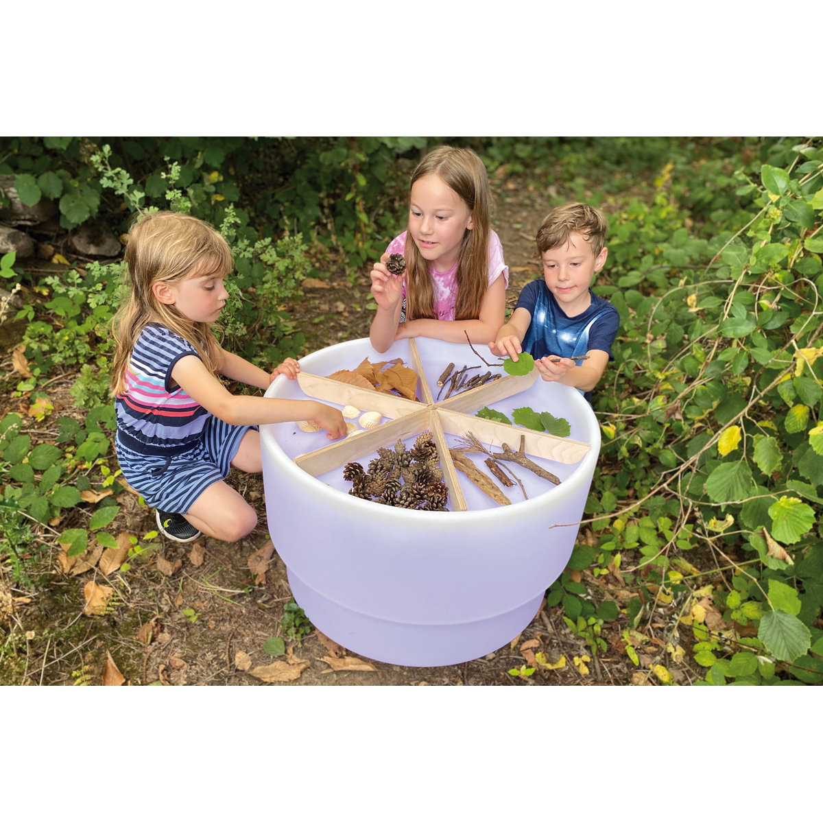 Runder Leuchttisch Ø 69 x 45 cm, portabel, wasserdicht IP65, 5 bis 10 Std