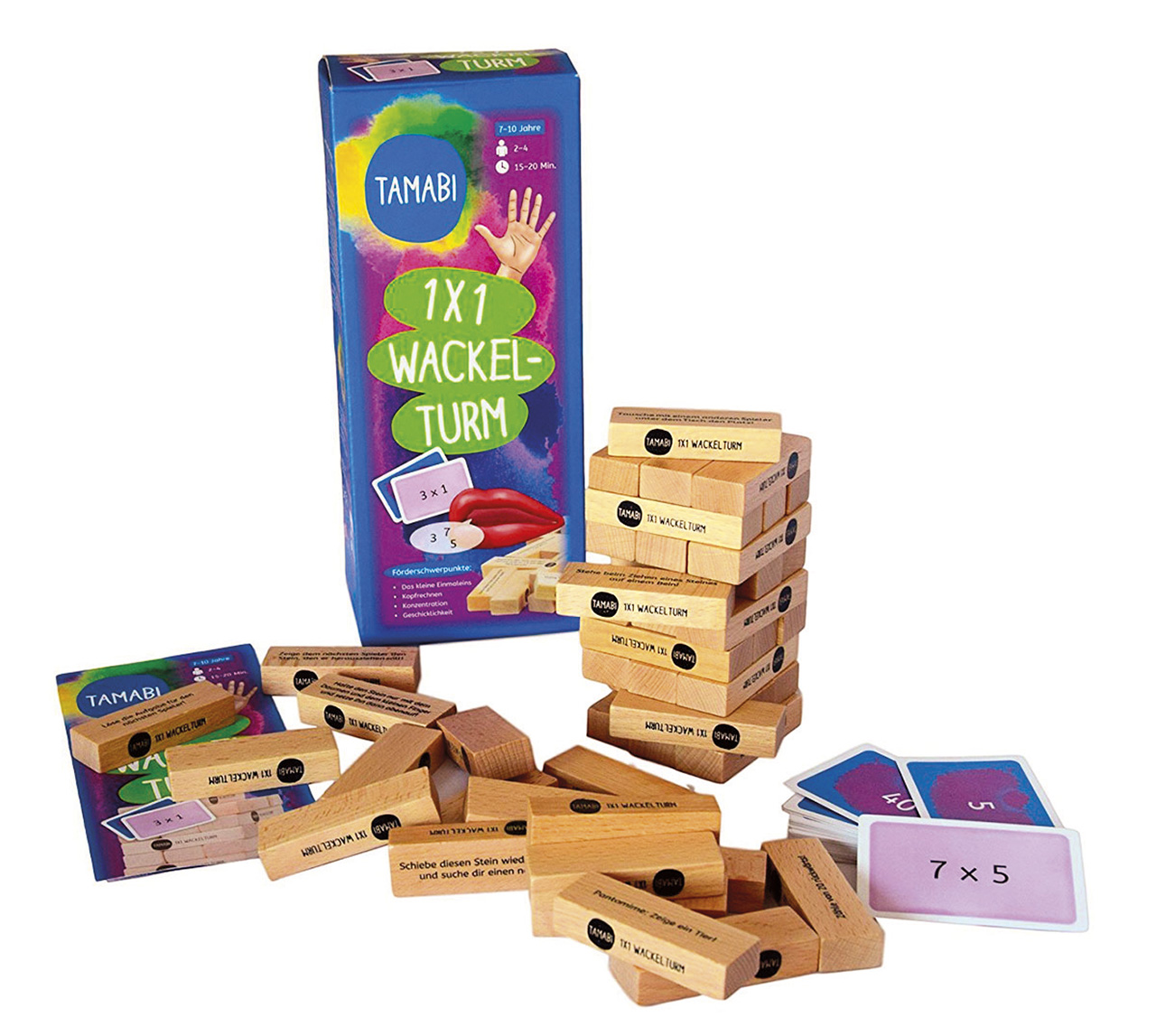 Tamabi 1x1 Wackelturm aus Holz (nur solange der Vorrat reicht!)